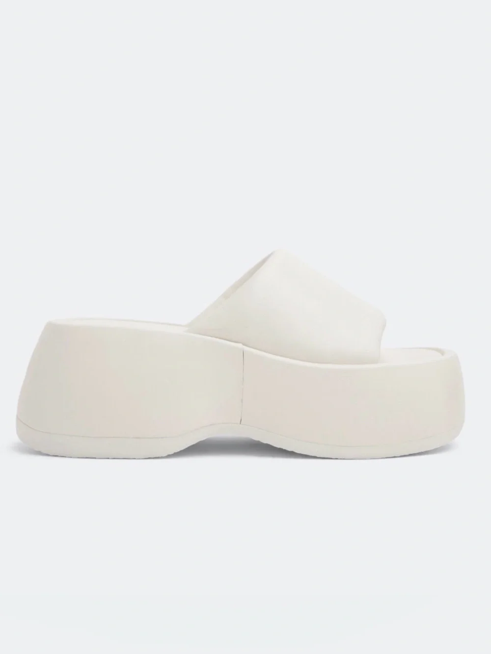 NAKED WOLFE Destiny Platform Sandal Women’s 7 White